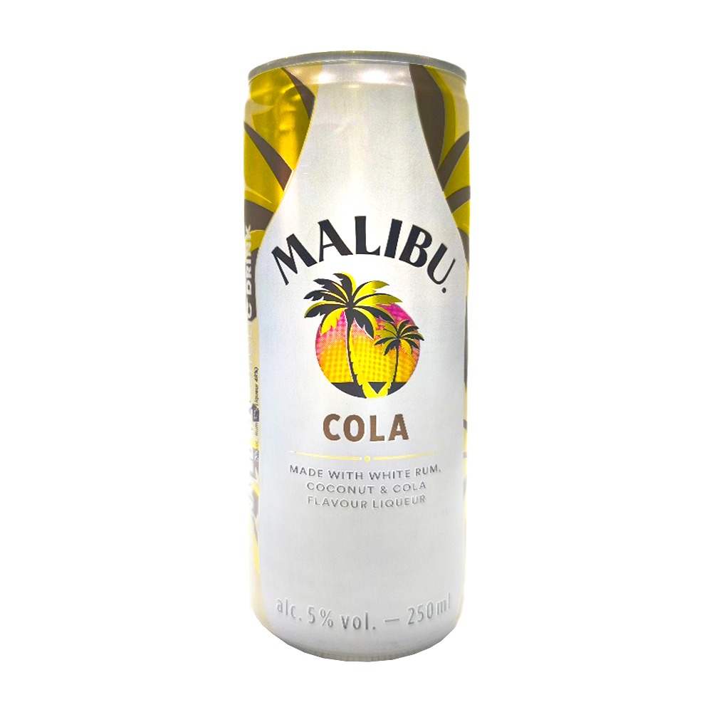 Изображение товара Напиток Слабоалкогольный Малибу Кола 5% 0,25л