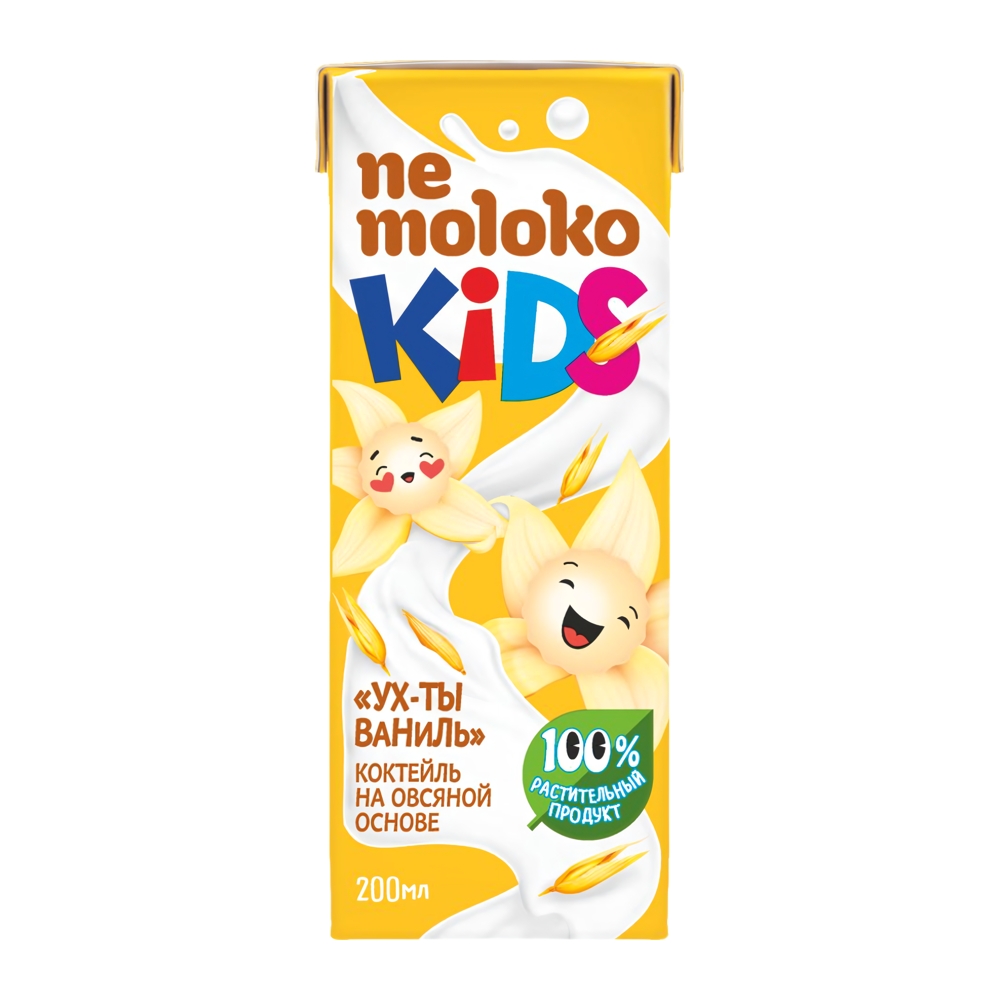 Изображение товара Коктейль Nemoloko Kids Овсяный Ух-ты Ваниль 200мл
