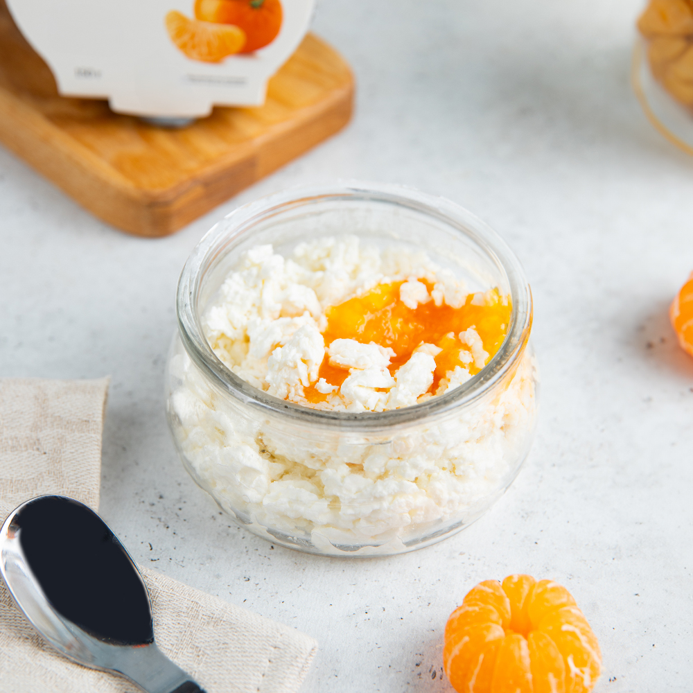 Изображение товара Творог Рассыпчатый Особая Коллекция Мандарин 4% 150г