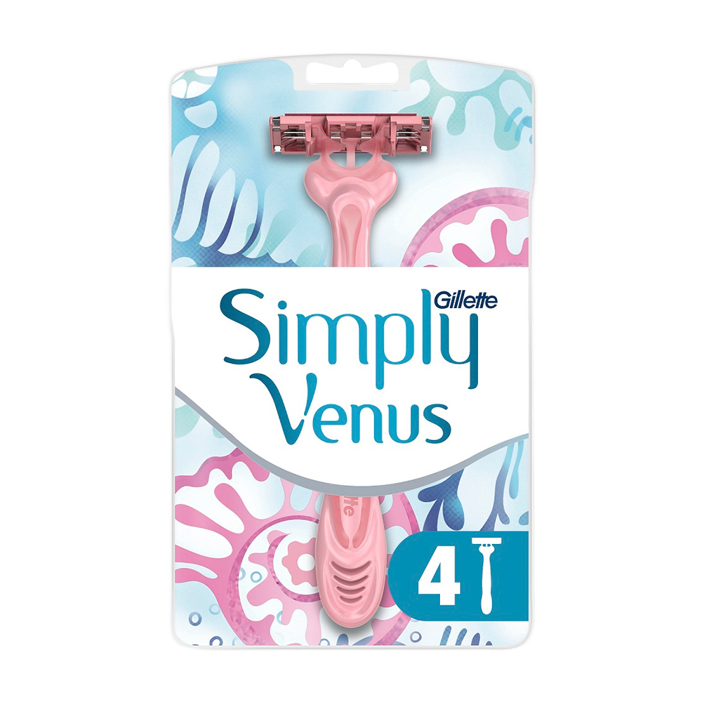 Изображение товара Gillette Simply Venus: набор 4 одноразовых станков
