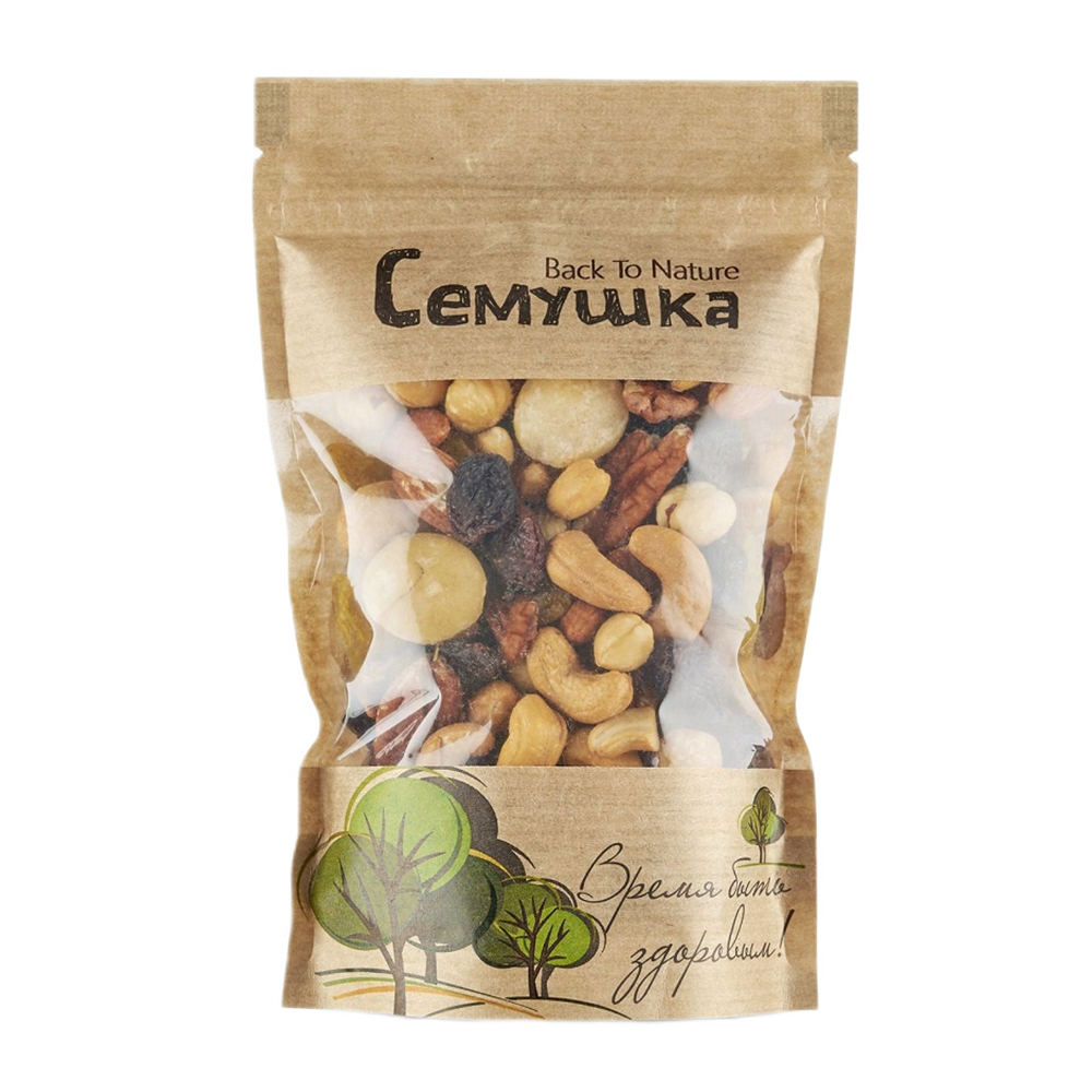 Изображение товара Смесь Жареных Орехов Семушка с Пеканом и Макадамией 150г