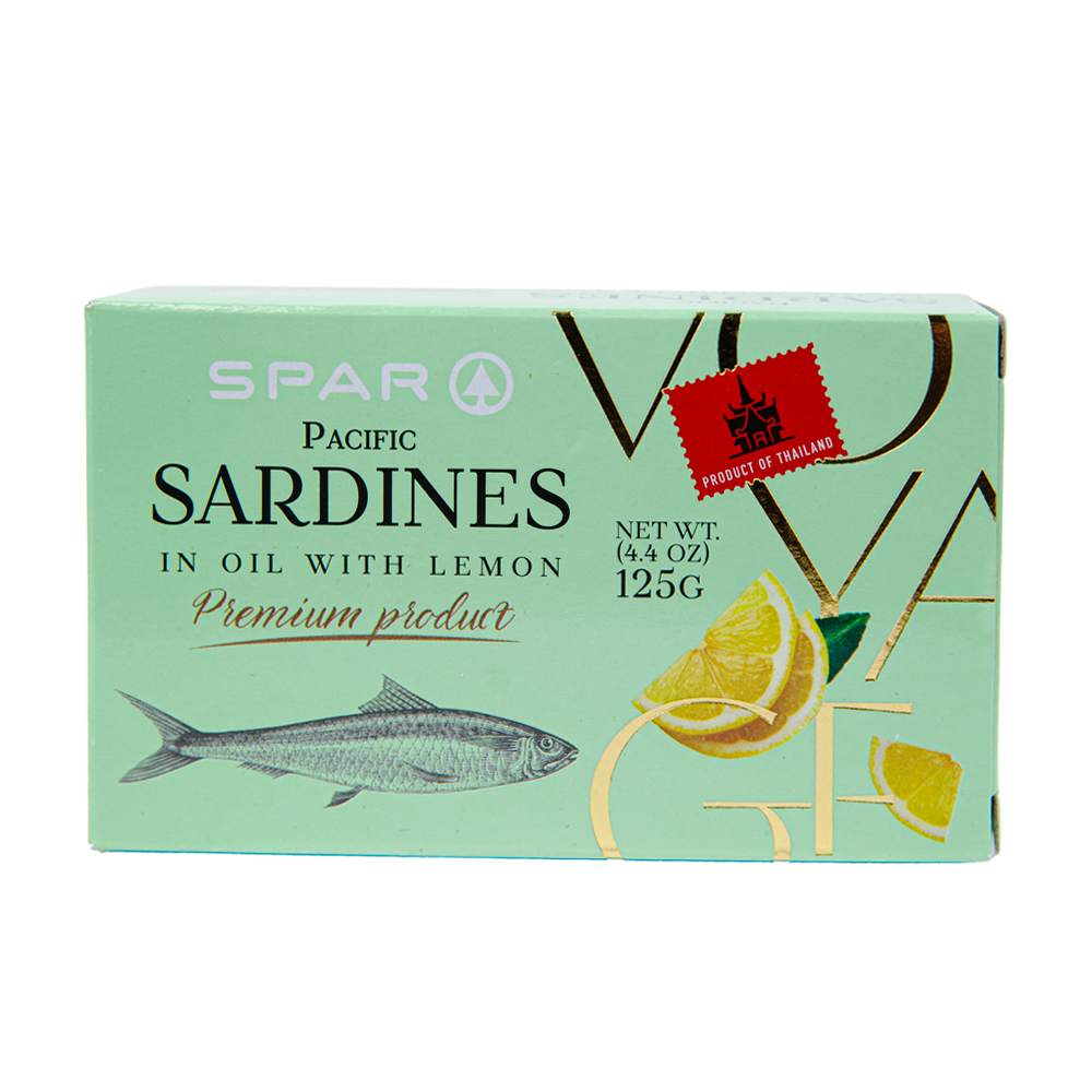 Изображение товара Сардина SPAR VOYAGE в растительном масле с лимоном 125 г