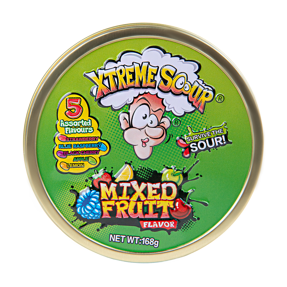 Изображение товара Карамель Леденцовая Xtreme Sour Ассорти Вкусов 168г