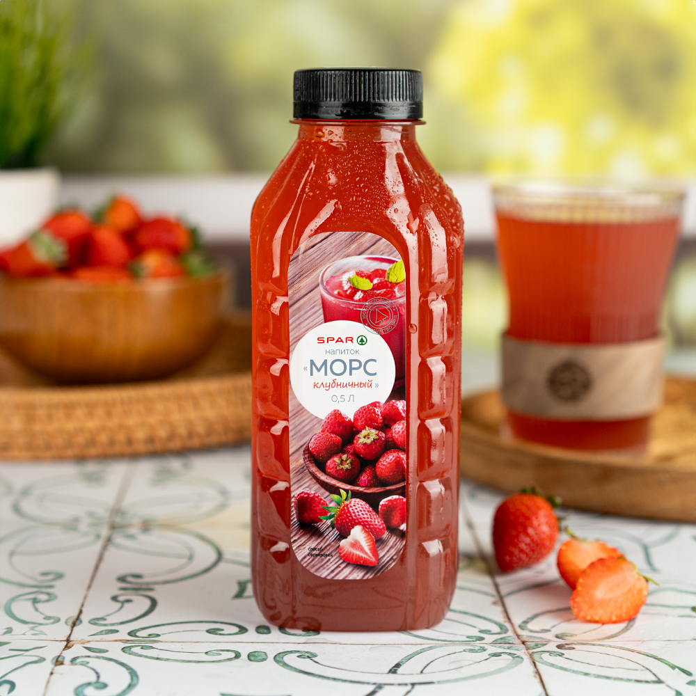 Изображение товара Морс SPAR Клубничный 0,5л