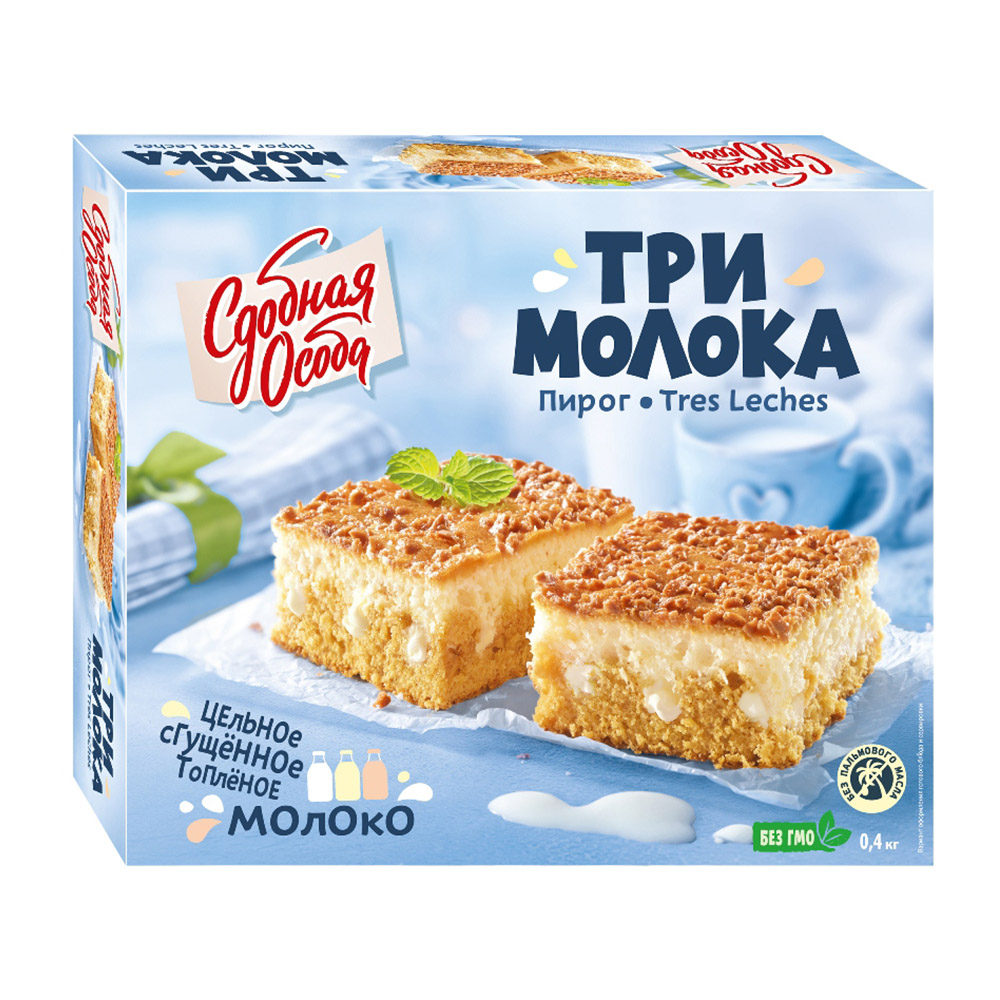 Изображение товара Пирог Сдобная Особа Три Молока 400г