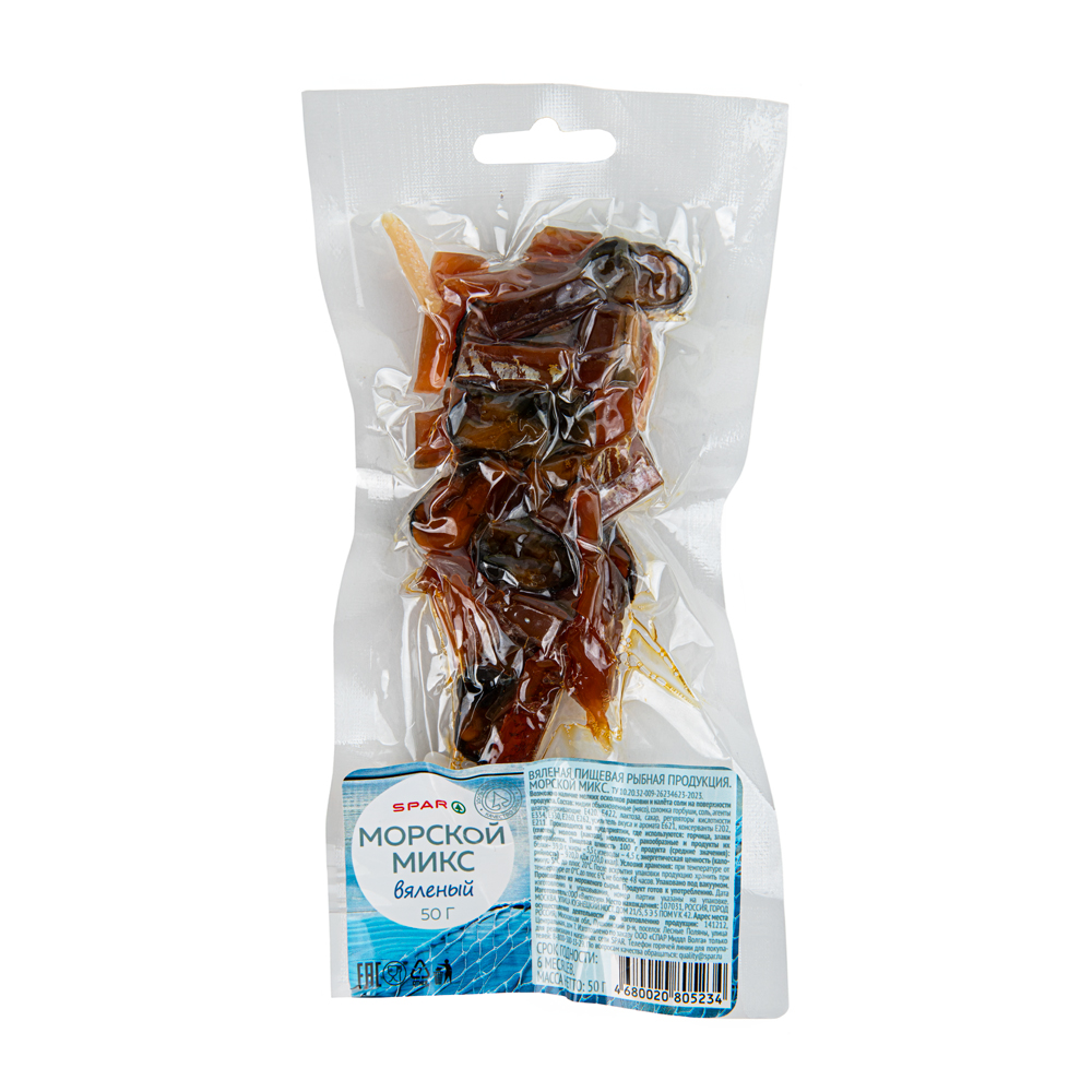 Изображение товара Морской Микс SPAR Вяленый 50г в/у
