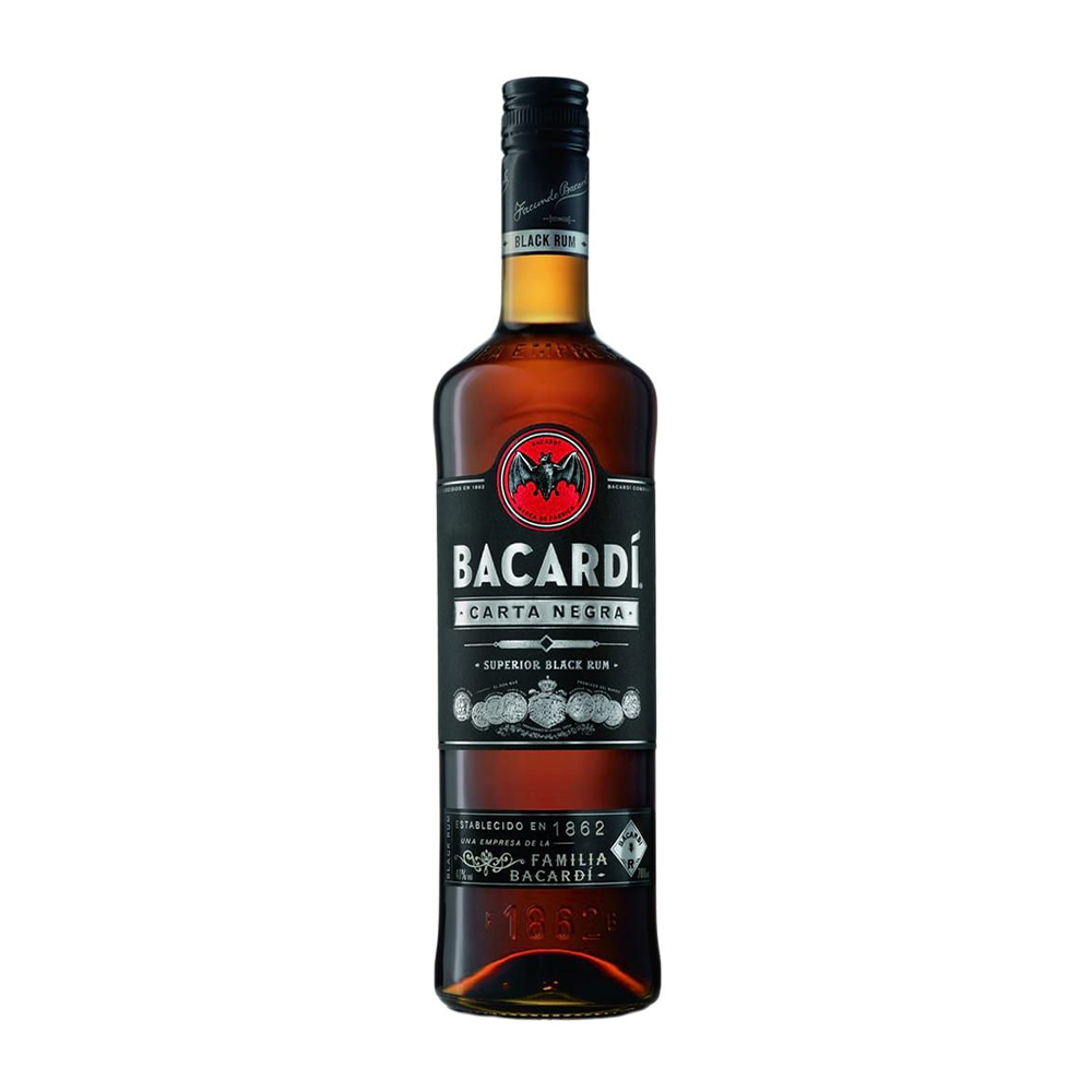 Изображение товара Bacardi Carta Negra — темный ром 0,7 л, 37,5% (Card Negra)