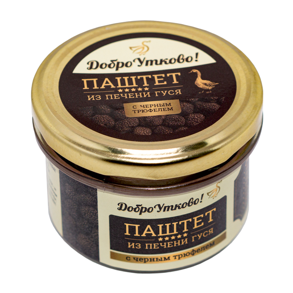 Изображение товара Паштет Добро Утково из Печени Гуся с Черным Трюфелем 150г