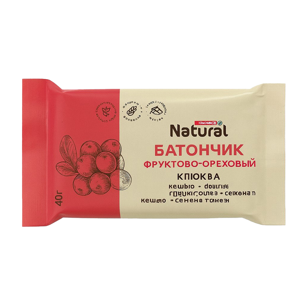 Изображение товара SPAR NATURAL Батончик Клюква 60г