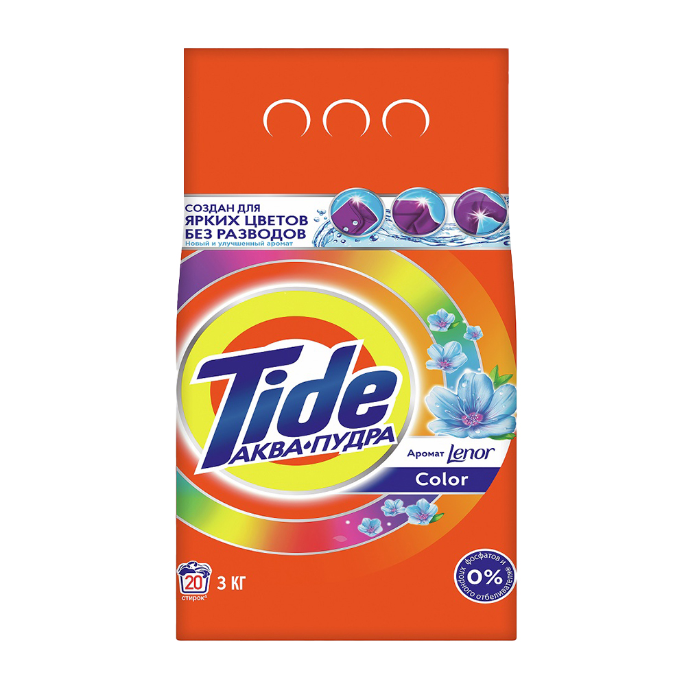 Изображение товара Стиральный Порошок Tide Color Lenor 3кг