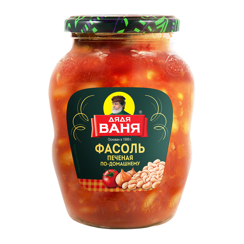 Изображение товара Фасоль Дядя Ваня Печеная по-Домашнему 370г Стекло