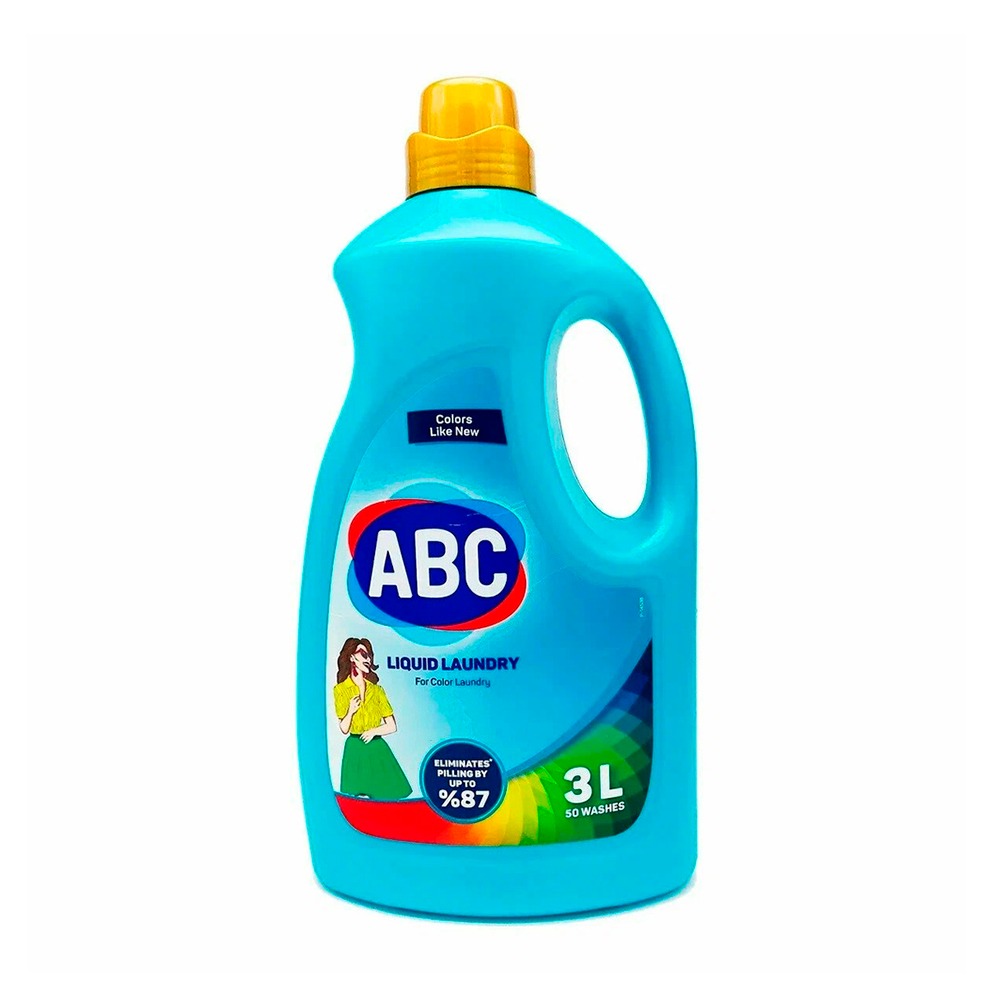 Изображение товара Средство Жидкое ABC для Стирки Цветных Вещей 3л