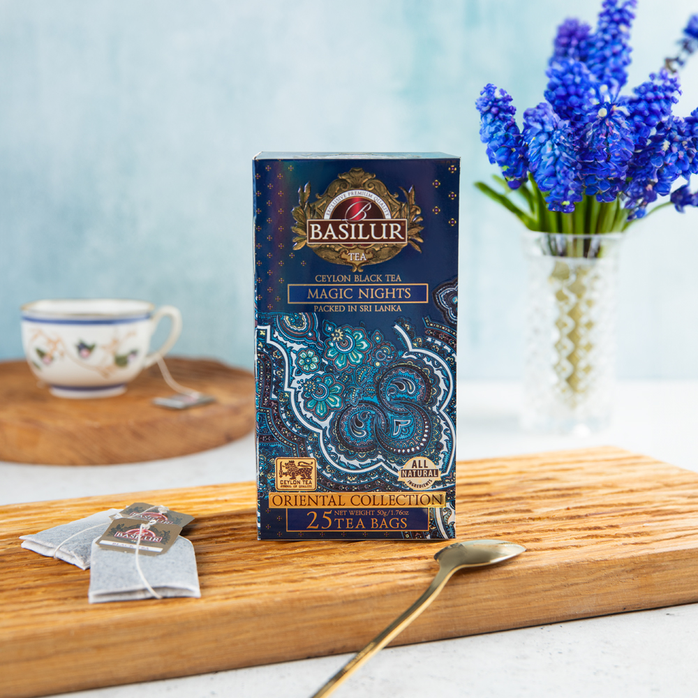 Изображение товара Чай Черный Basilur Восточная Коллекция Волшебные Ночи 25 Пак