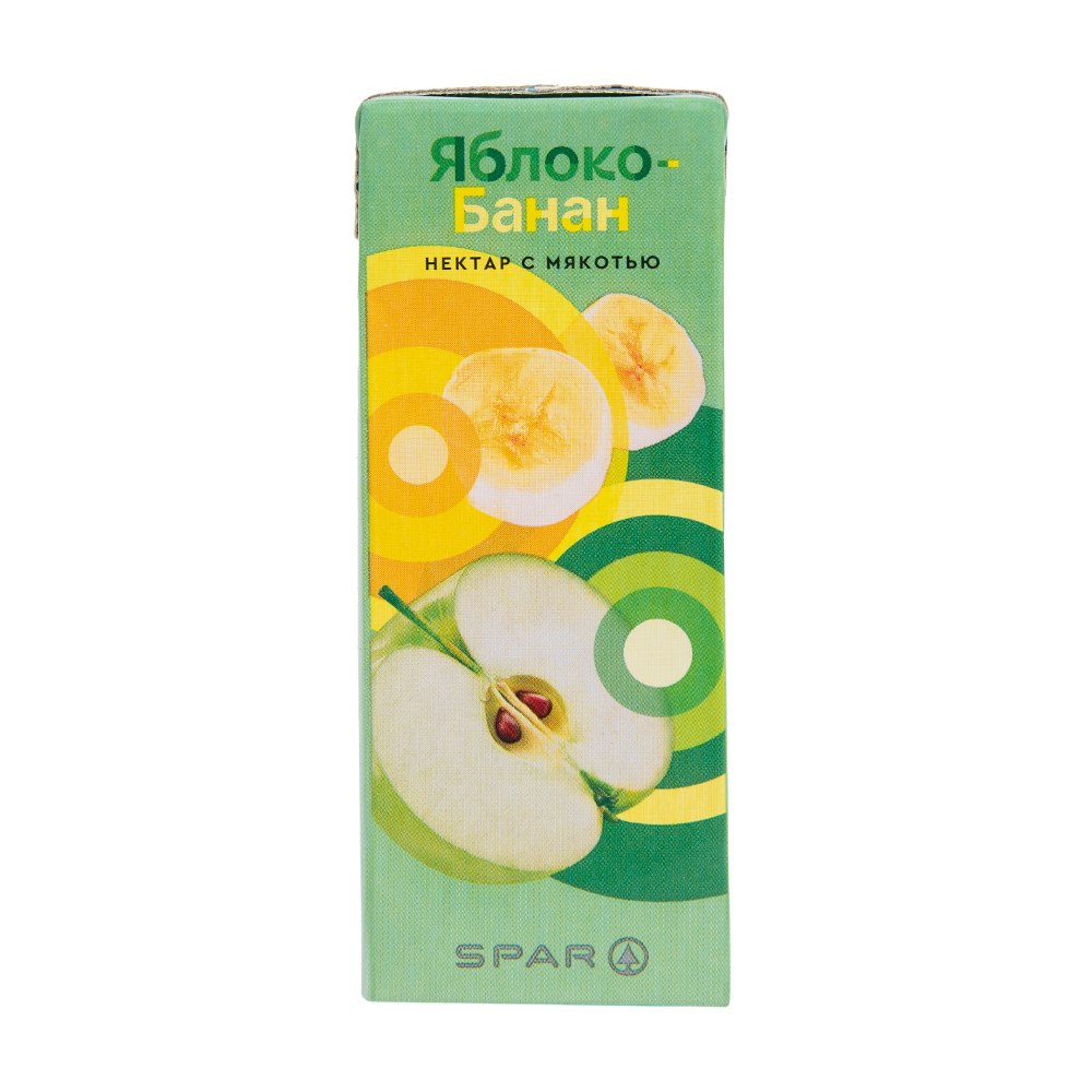 Изображение товара Нектар SPAR Яблоко Банан 0,2л
