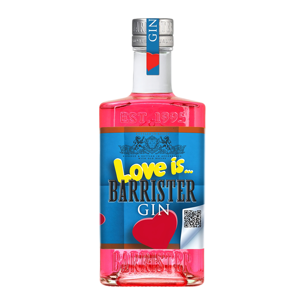 Изображение товара Джин Барристер Лав из 43% 0,7л