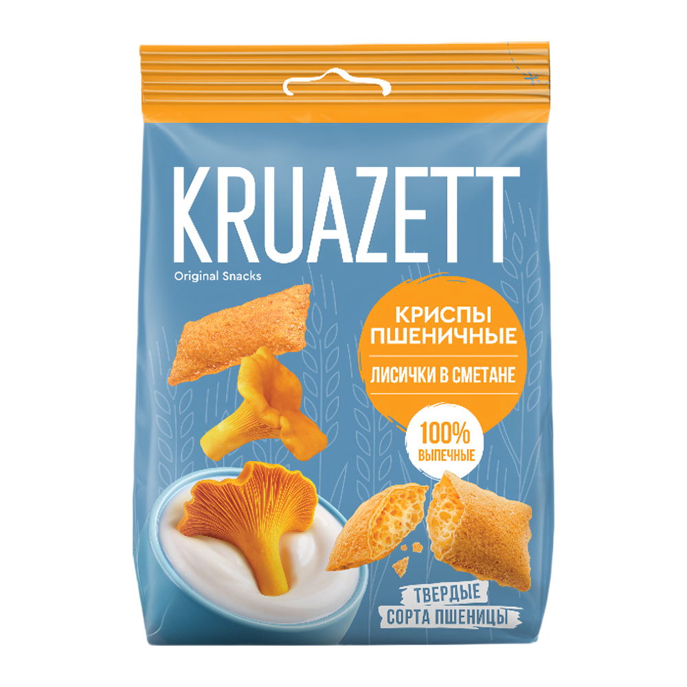 Изображение товара Kruazett Пшеничные с грибами - 70 г вкусные хлебцы
