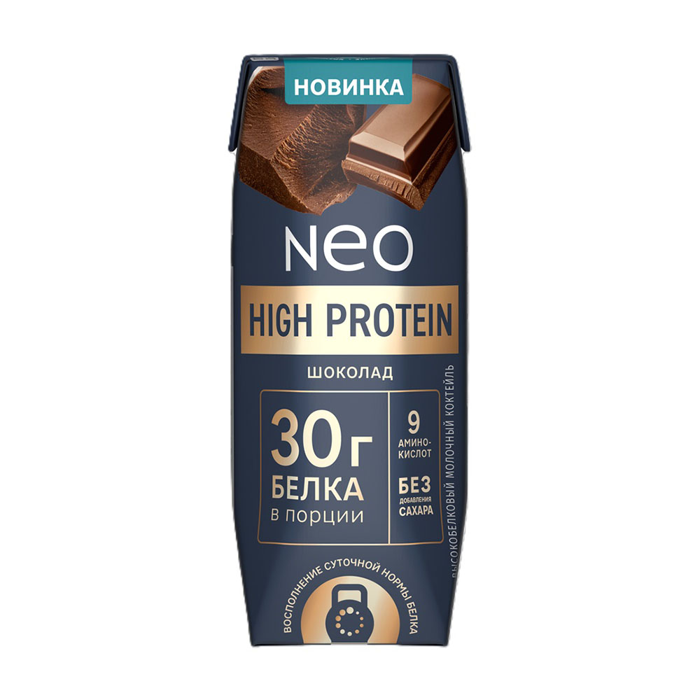 Изображение товара Коктейль Молочный Neo High Protein Шоколад 260г