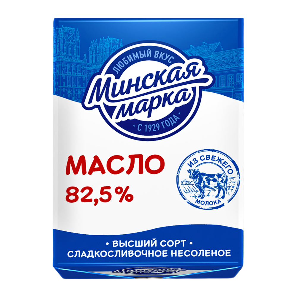 Изображение товара Масло Сливочное Минская Марка 82,5% 180г