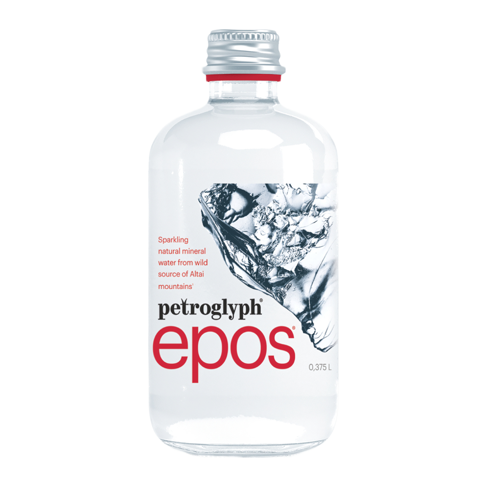 Изображение товара Вода Минеральная Petroglyph Epos Газированная 0,375л Стекло
