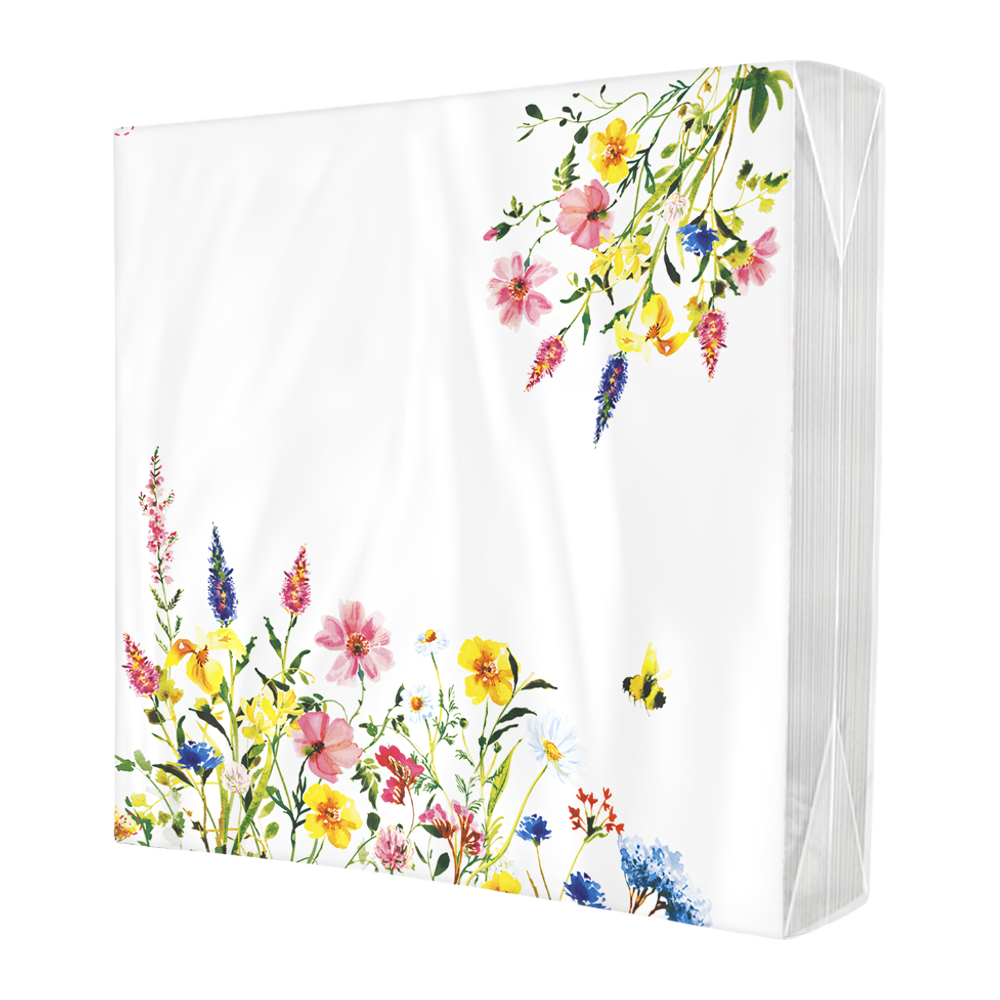 Изображение товара Салют Цветов — трехслойные бумажные салфетки 0.14 кг, 20 листов