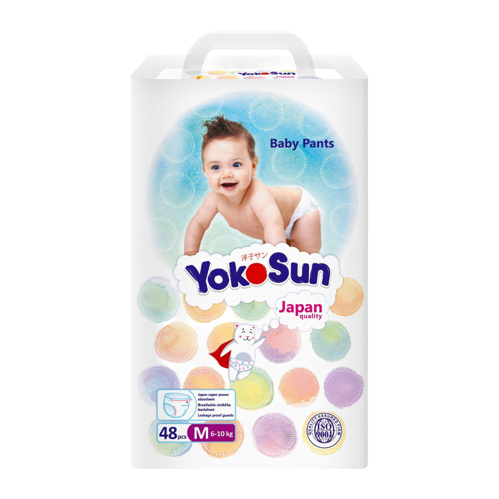 Изображение товара Подгузники-Трусики Yokosun M 6-10кг 48шт