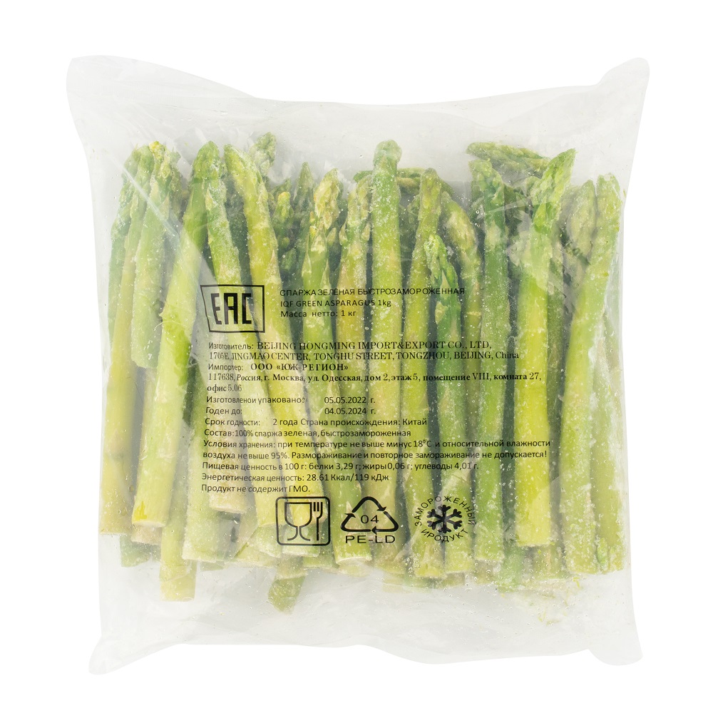 Изображение товара Спаржа Зеленая Замороженная 1кг
