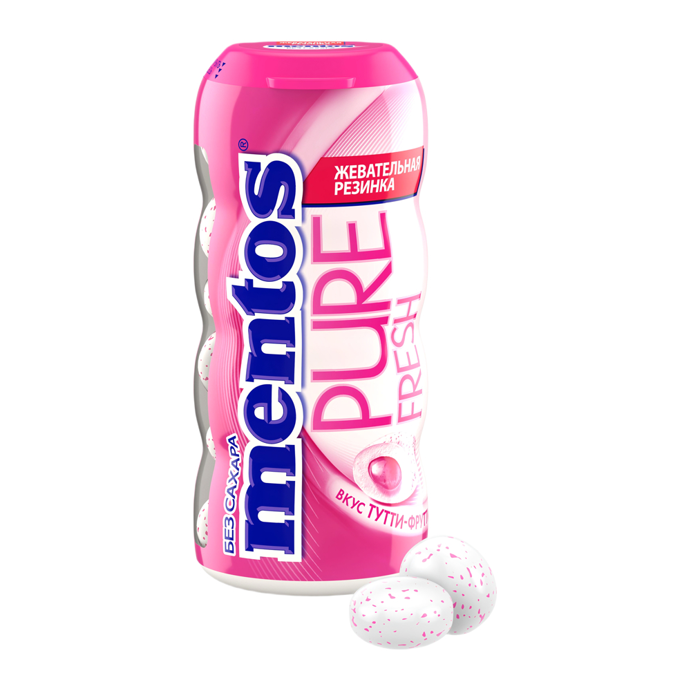 Изображение товара Жевательная Резинка Mentos Pure Fresh Тутти-Фрутти 30г