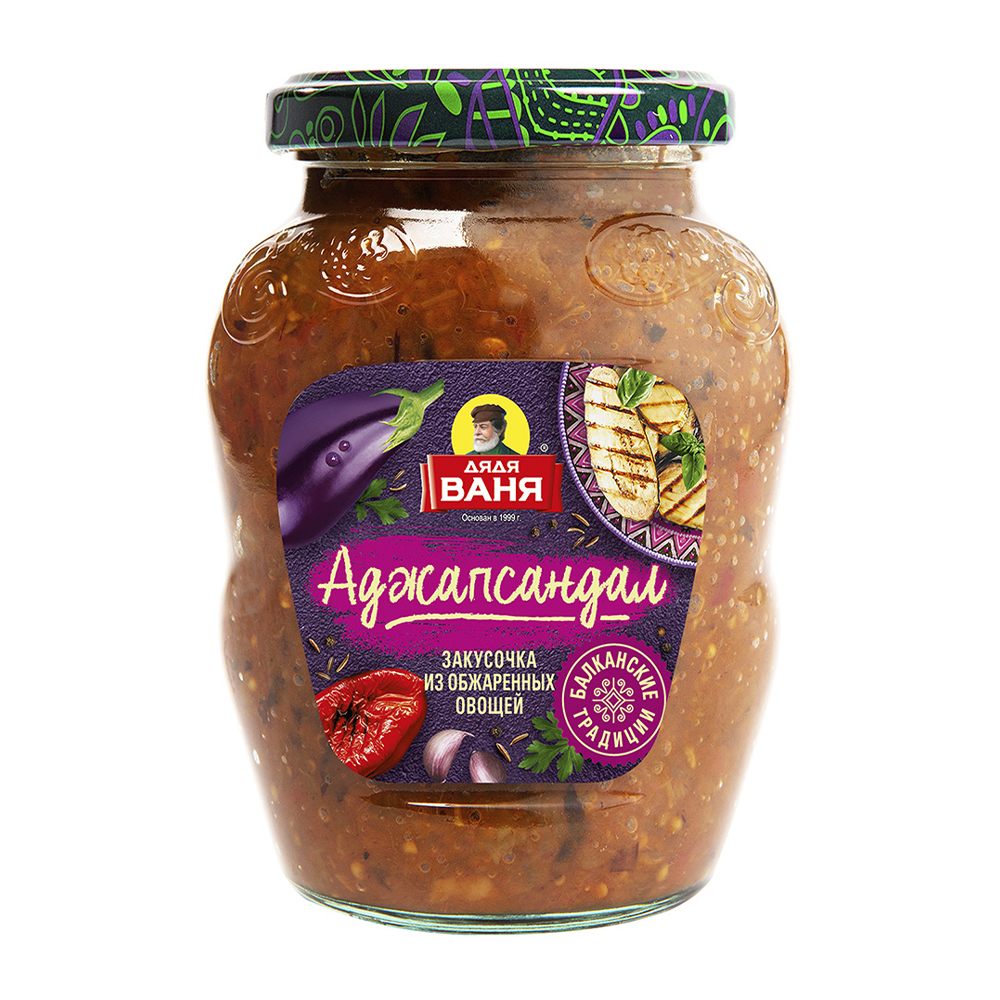 Изображение товара Закусочка Дядя Ваня Аджапсандал 350г Стекло