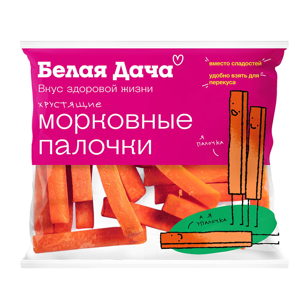 Изображение товара Палочки Морковные Белая Дача Хрустящие 80г