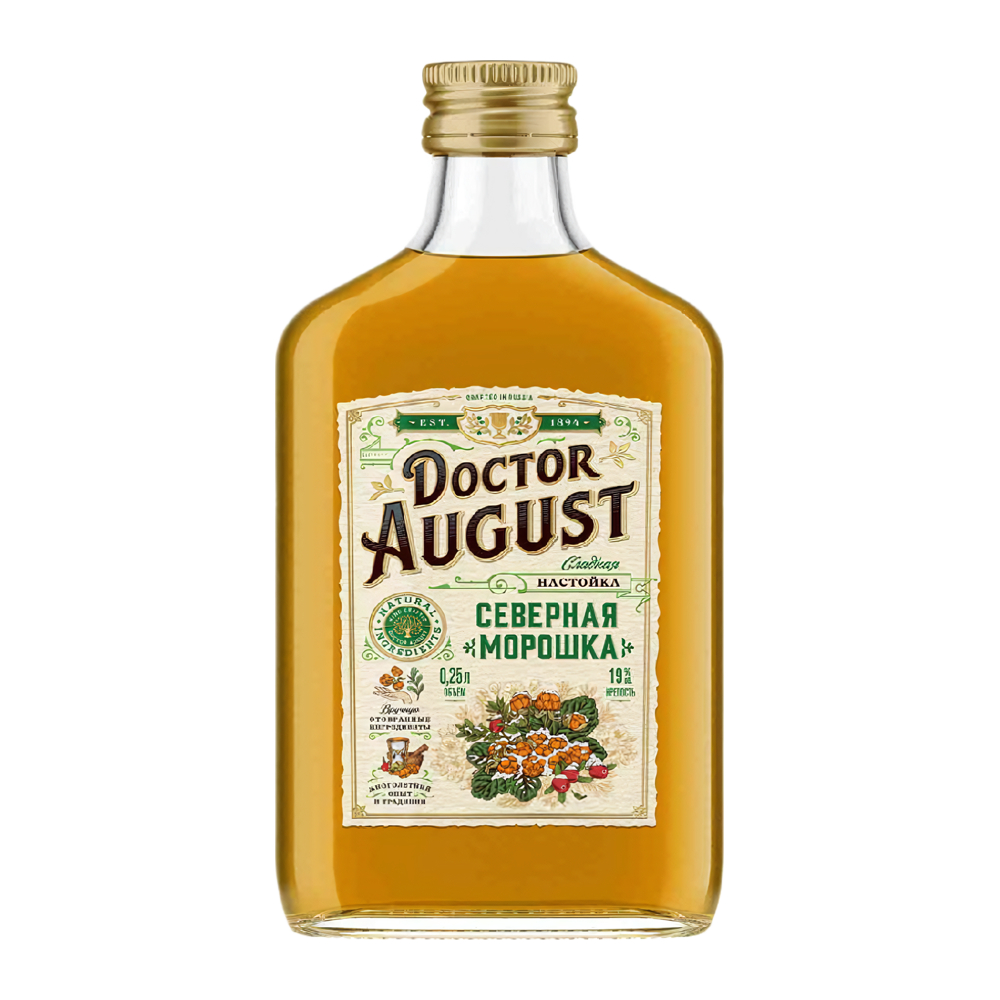 Изображение товара Настойка Сладкая Доктор Август Северная Морошка 19% 0,25л