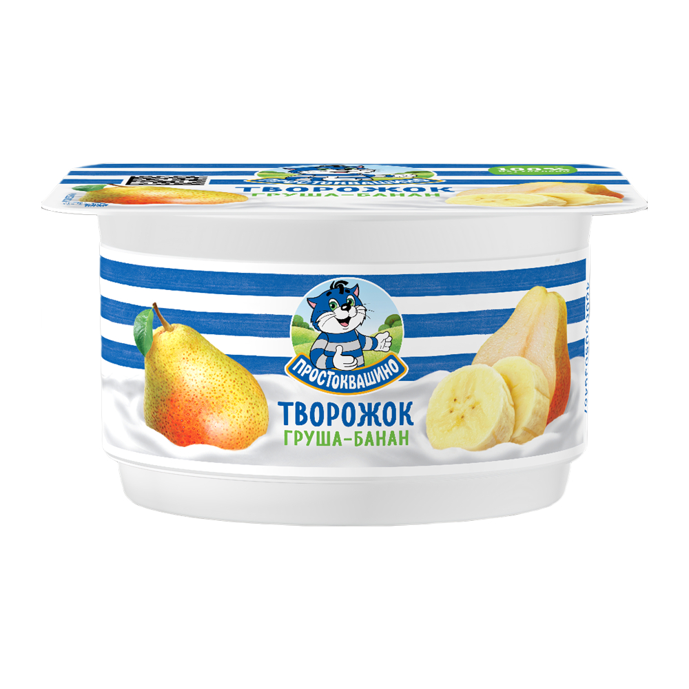 Изображение товара Продукт Творожный Простоквашино Груша Банан 3,6% 110г