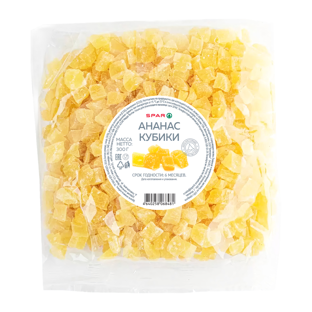 Изображение товара Ананас SPAR Кубики 300г