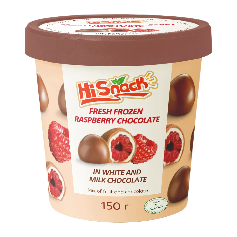 Изображение товара Малина Hi Snack в Глазури 150г - свежее и вкусное лакомство