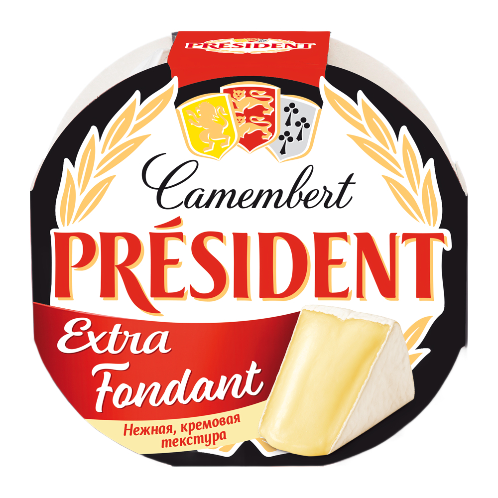 Изображение товара Сыр President Camembert Extra Fondant с Белой Плесенью 125г