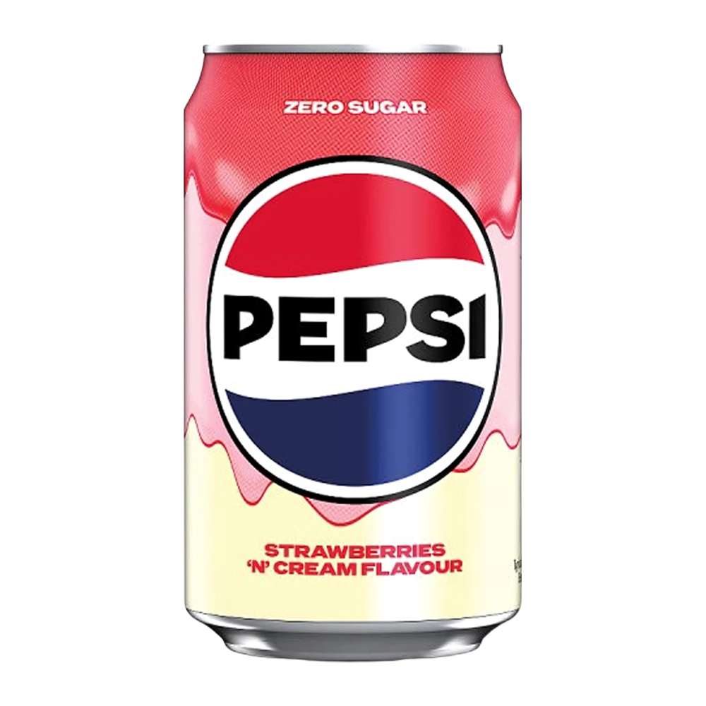 Изображение товара Газированный напиток Pepsi Клубника со сливками 330 мл - свежий вкус с фруктовыми нотами Изображение товара Газированный напиток Pepsi Клубника со сливками 330 мл - свежий вкус с фруктовыми нотами