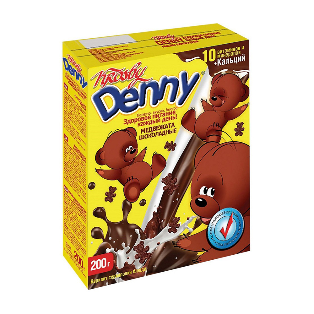 Изображение товара Готовый Завтрак Krosby Denny Шоколадные Медвежата 200г