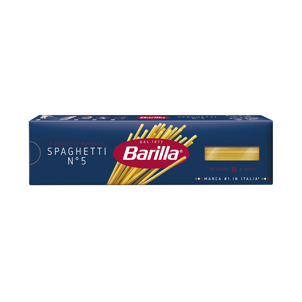 Купить макаронные изделия barilla спагетти №5 450г с доставкой на дом в  магазине SPAR