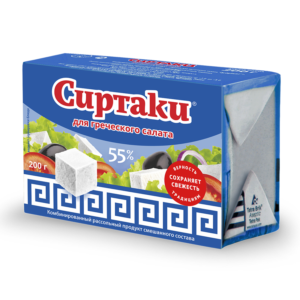 Изображение товара Сыр Сиртаки для Греческого Салата Original 55% 200г