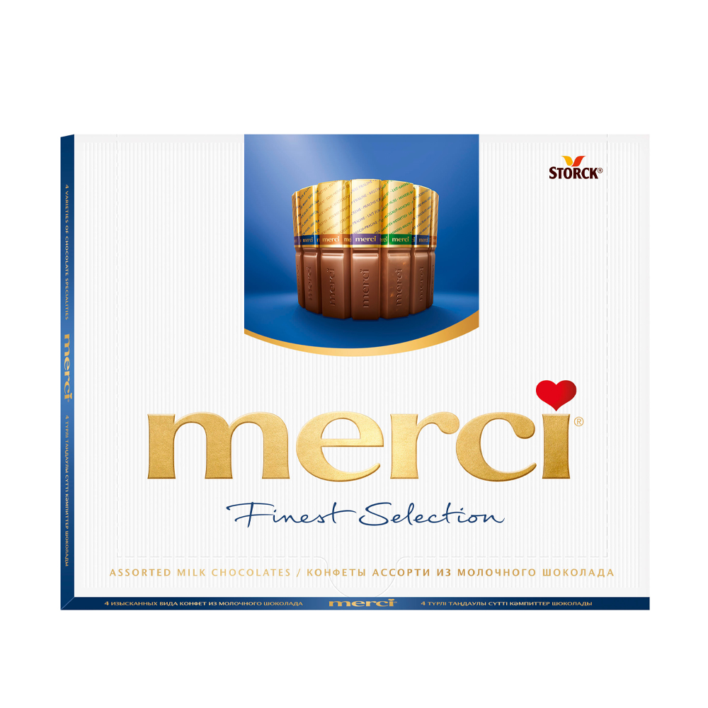 Изображение товара Merci Ассорти из молочного шоколада 250 г