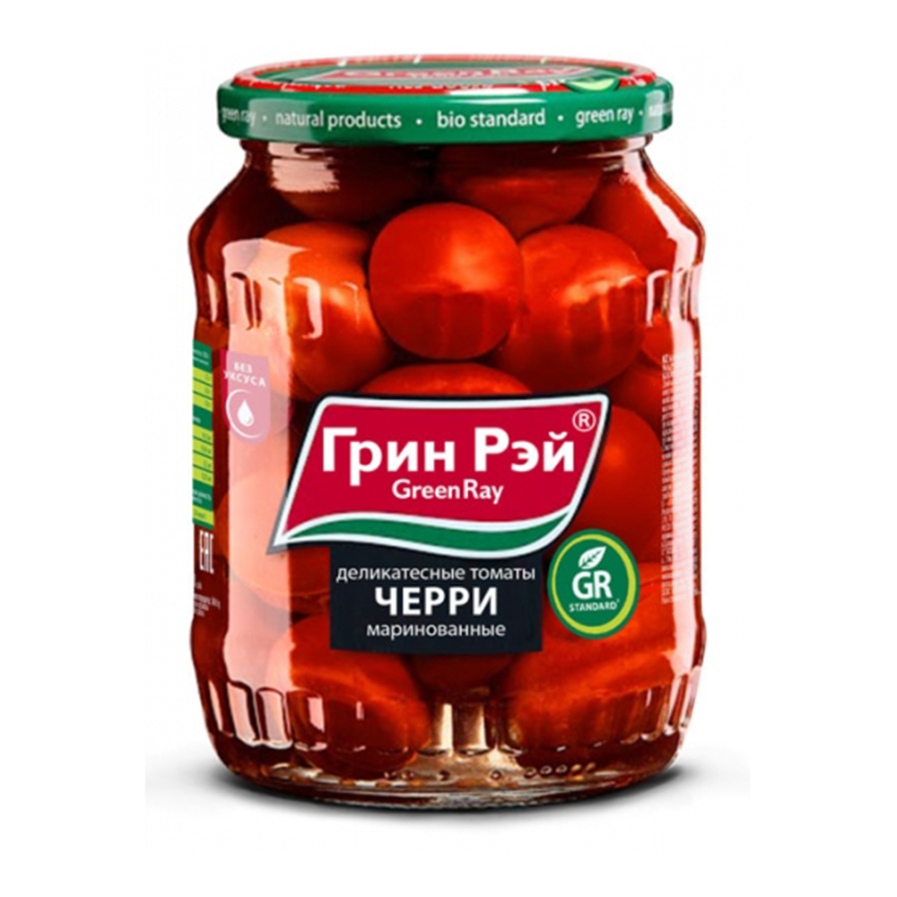 Изображение товара Томаты Черри Green Ray Маринованные со Специями 720мл Стекло