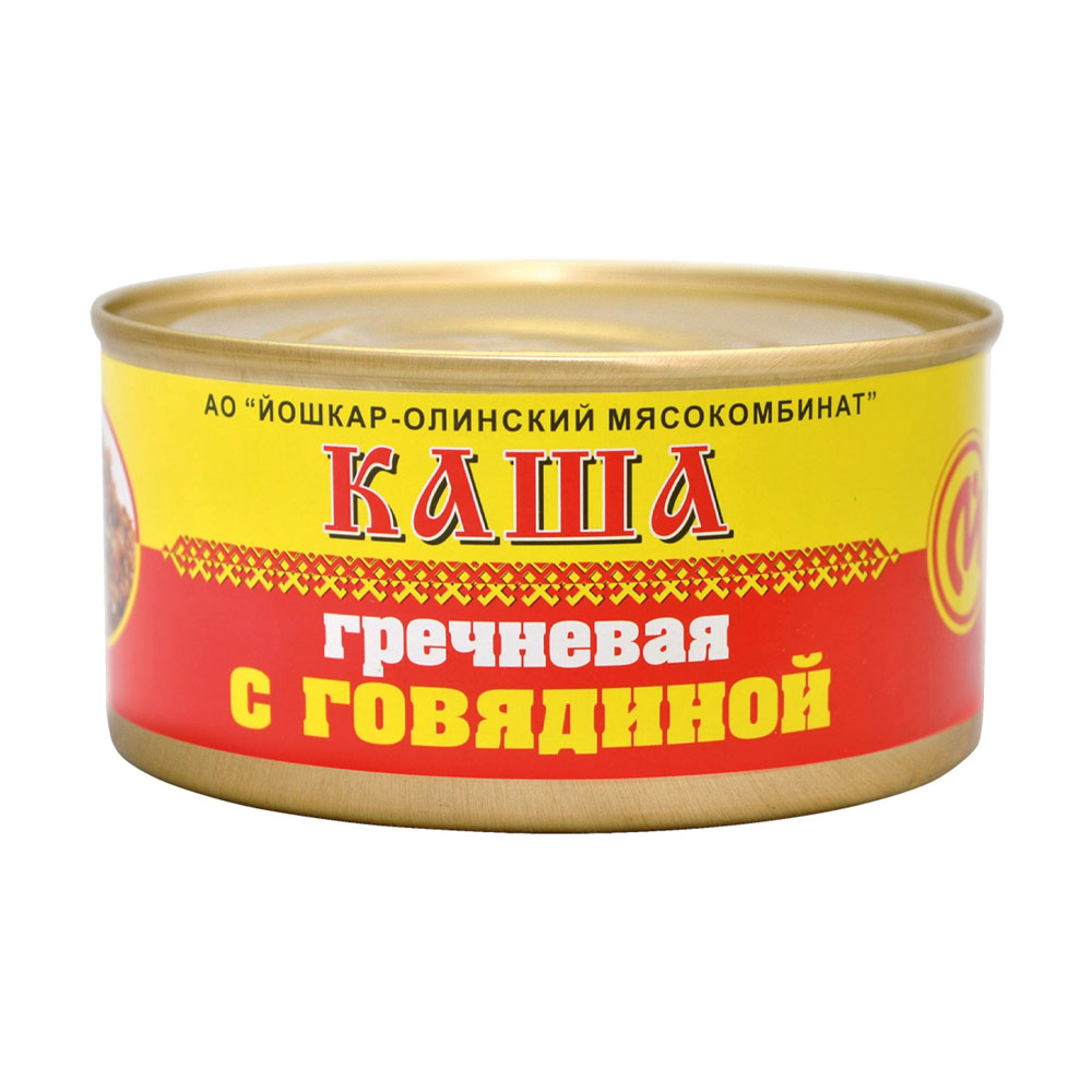 Изображение товара Каша Гречневая с Говядиной Йошкар-Олинский МК 325г