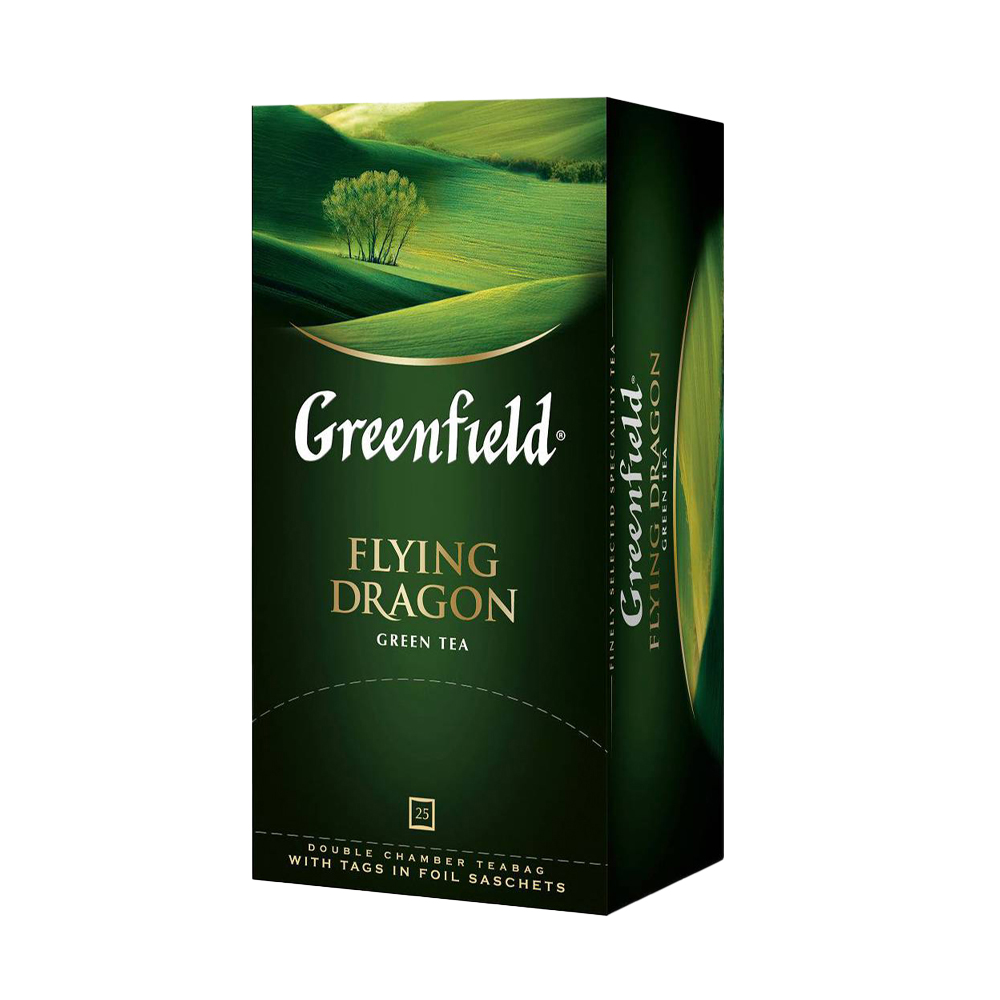 Купить чай зеленый greenfield flying dragon 25 пакетиков с доставкой на ...