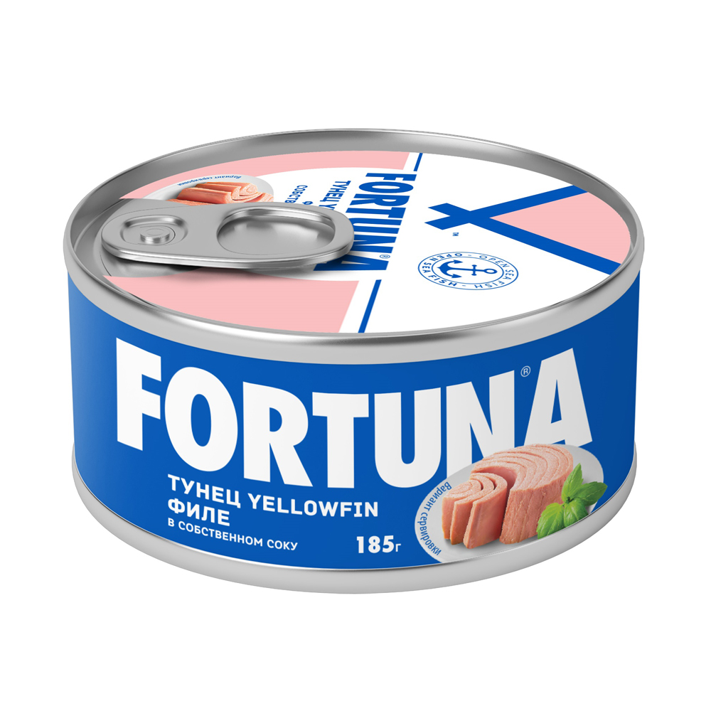 Изображение товара Тунец Yellowfin Fortuna Филе Натуральный 185г