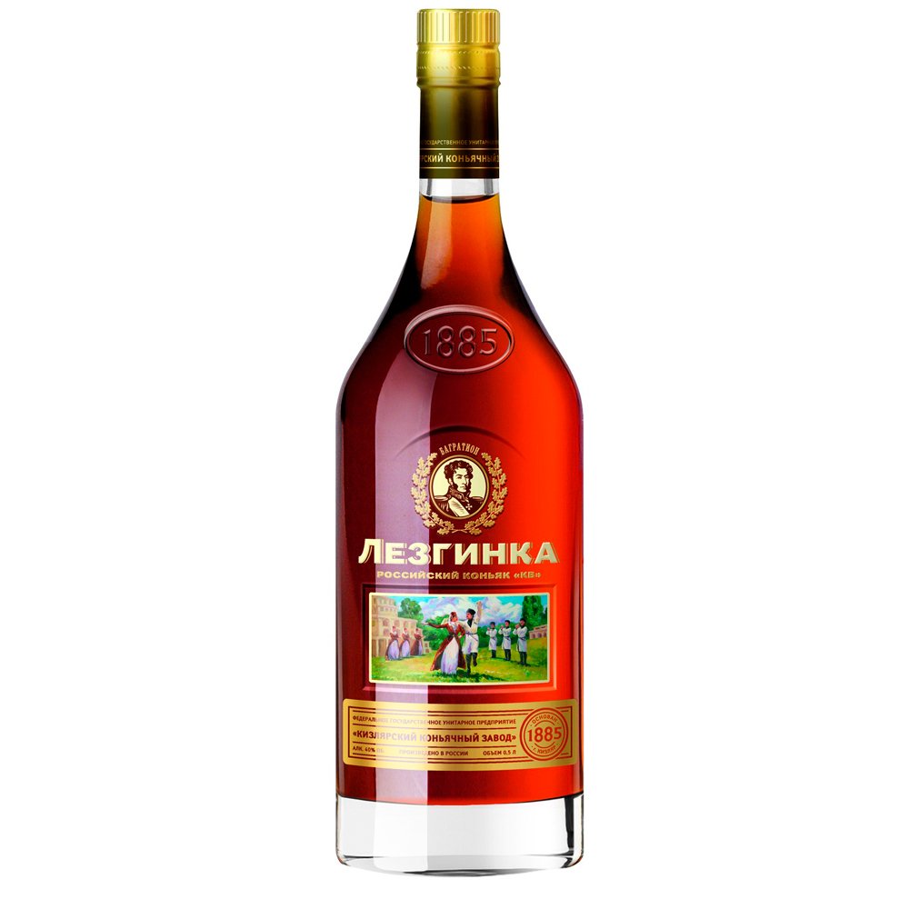 Изображение товара Коньяк Российский Лезгинка Кв 40% 0,5л