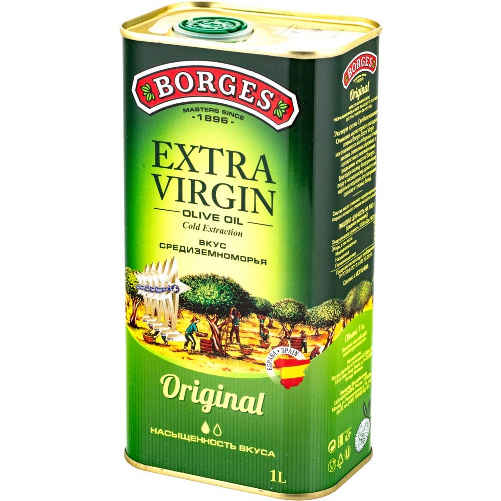 Изображение товара Масло Оливковое Borges Extra Virgin 1л ж/б