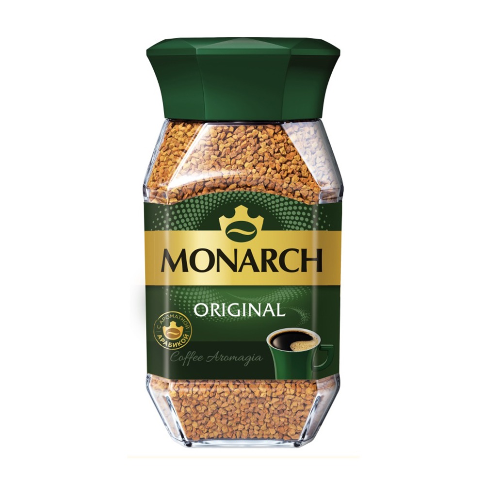 Изображение товара Растворимый кофе Monarch Original 47. 5г - насыщенный вкус и аромат Изображение товара Растворимый кофе Monarch Original 47. 5г - насыщенный вкус и аромат