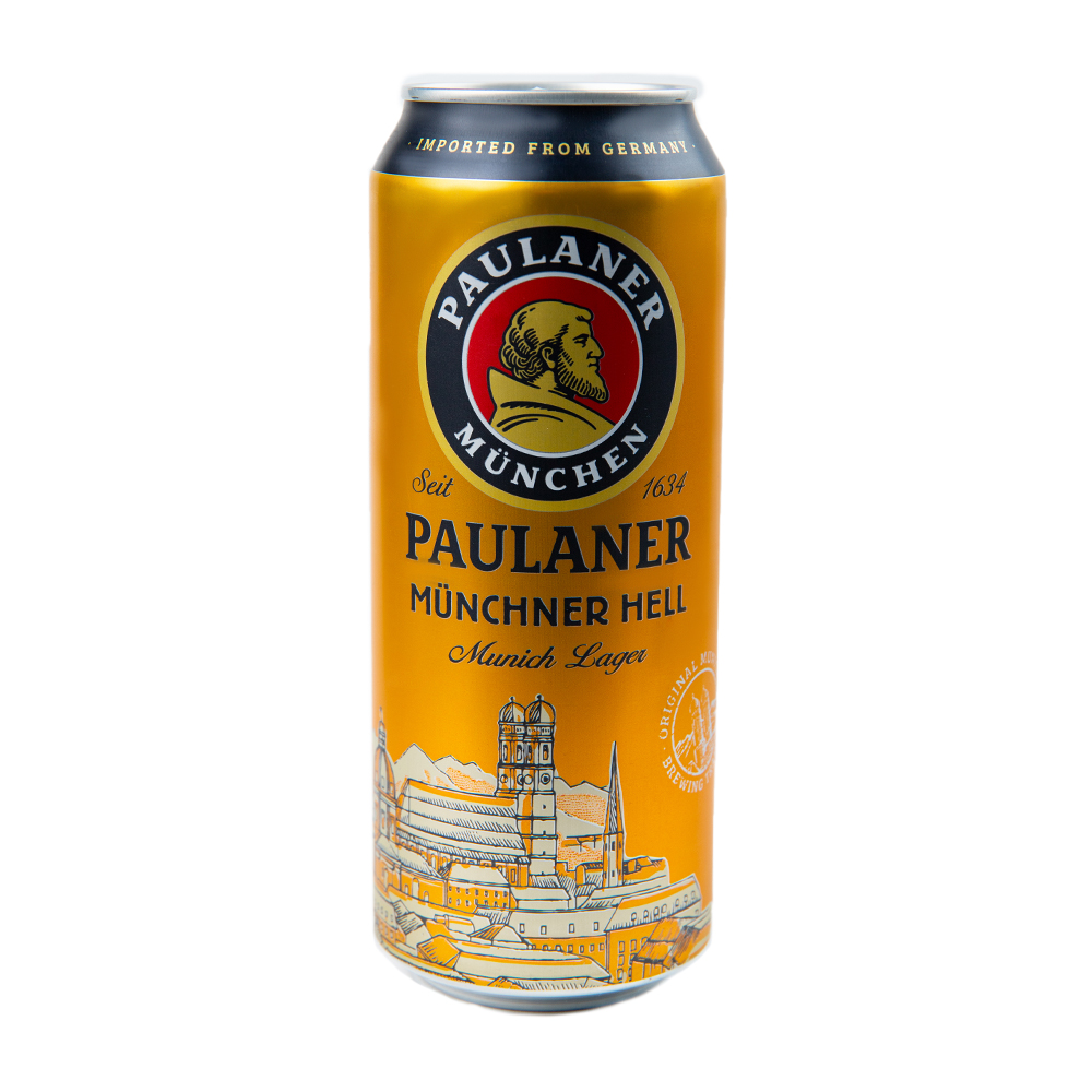 Изображение товара Пиво Paulaner Munchner Hell 4,9% 0,5л ж/б