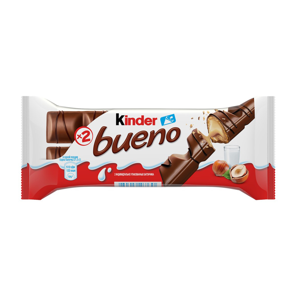 Изображение товара Kinder Bueno 43 г - батончик шоколадный