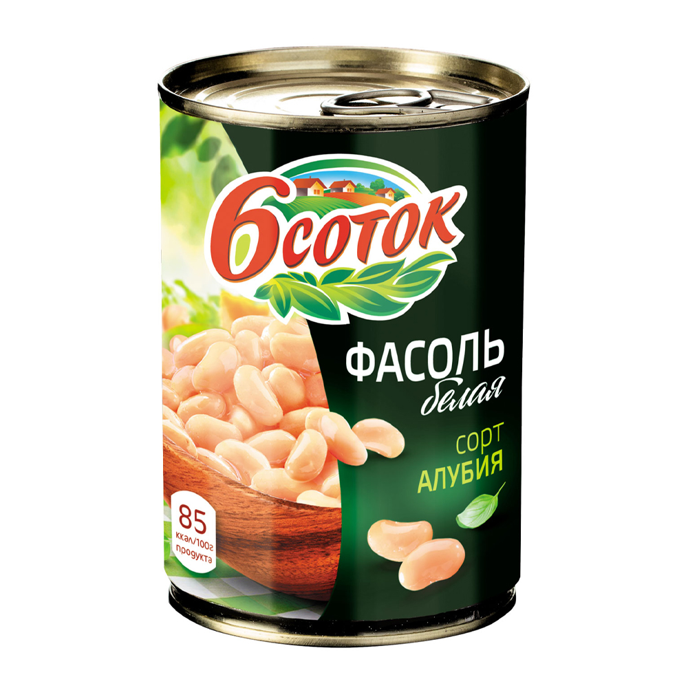 Купить фасоль белая 6 соток 400г с доставкой на дом в магазине SPAR