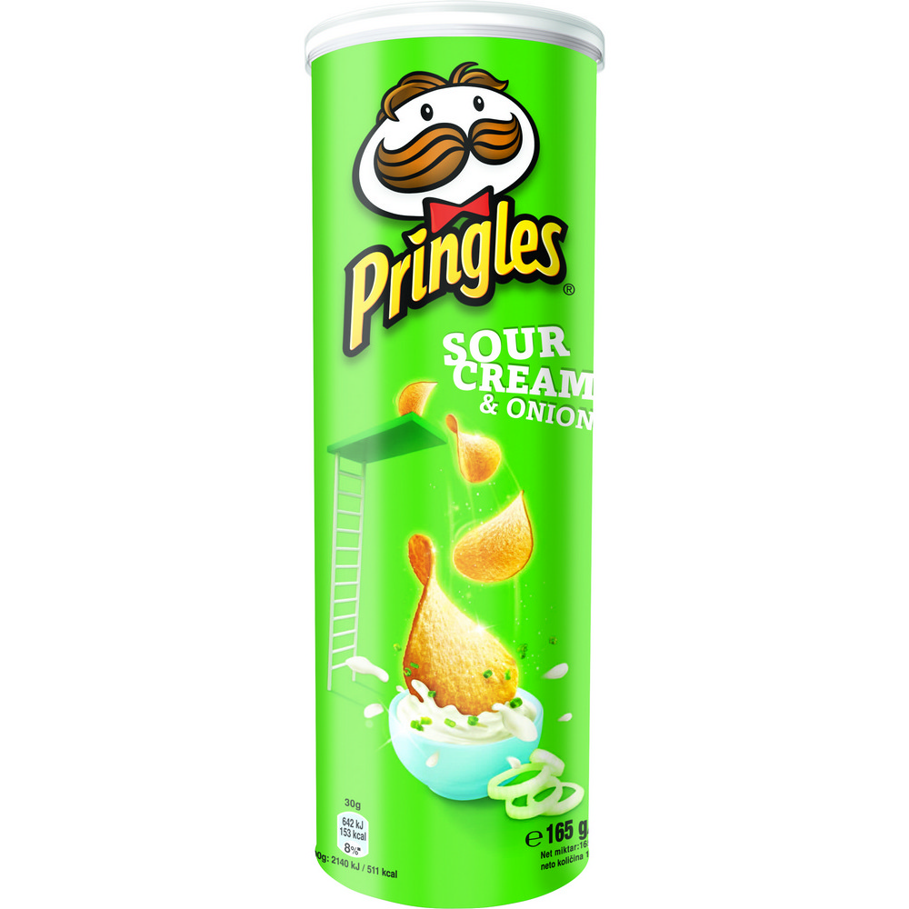 Купить чипсы pringles лук сметана 165г с доставкой на дом в магазине SPAR